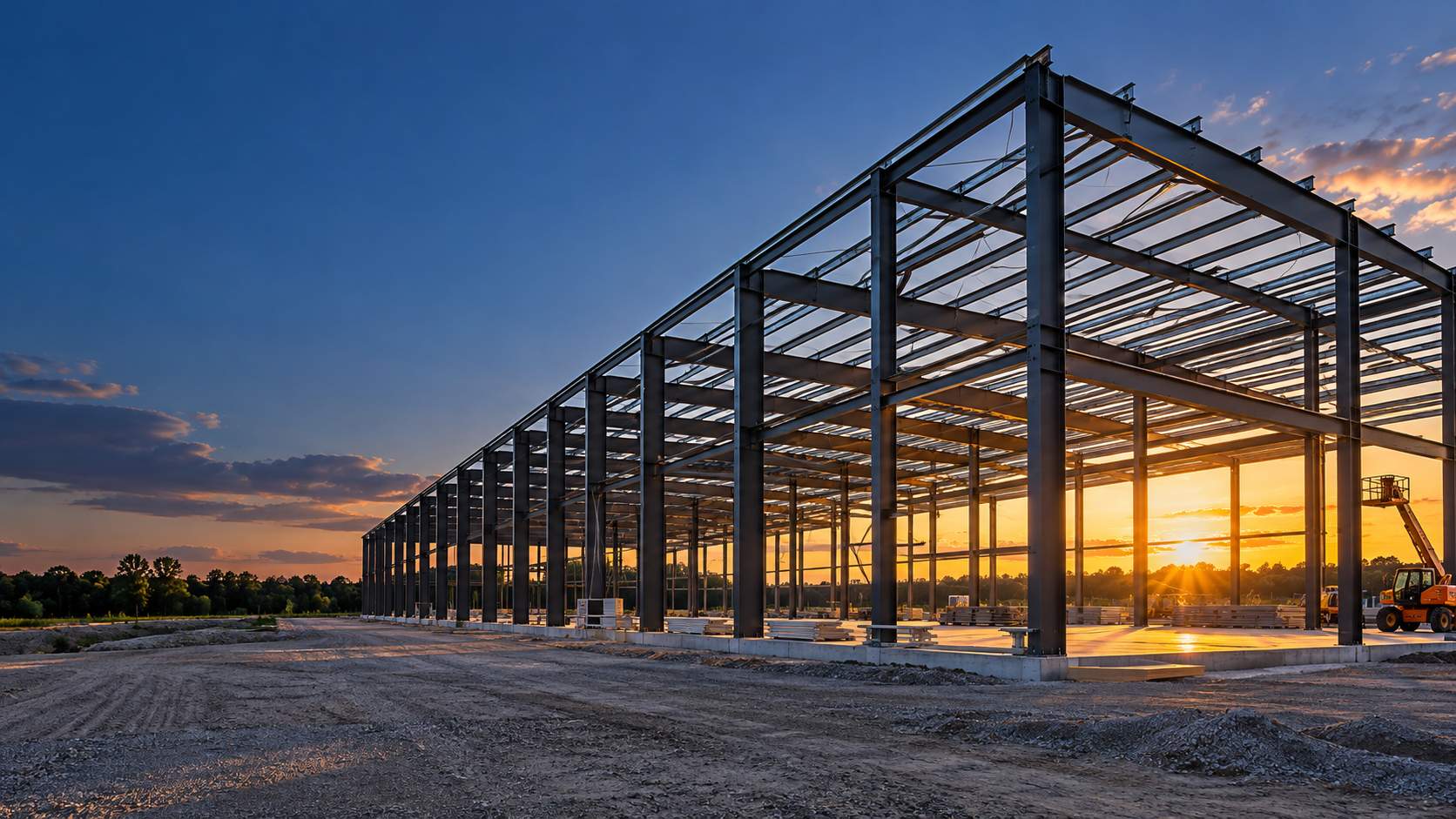 Commercial steel frame construction